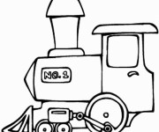 Coloriage La V&eacute;hicule Locomotive