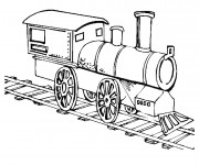 Coloriage et dessins gratuit Locomotive à colorier à imprimer