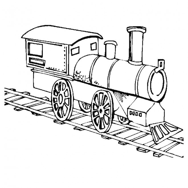 Coloriage et dessins gratuits Locomotive à colorier à imprimer