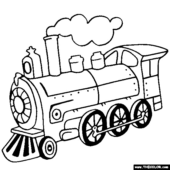 Dessin Train A Vapeur / Vieux Vapeur Locomotive Vendange Main Vapeur