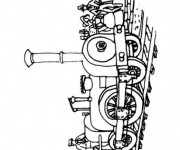 Coloriage Locomotive ancienne en europe