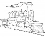 Coloriage et dessins gratuit Locomotive couleur à imprimer