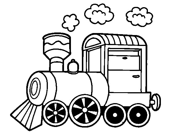 Coloriage et dessins gratuits Locomotive maternelle à imprimer