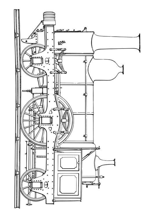Coloriage et dessins gratuits Train à vapeur à imprimer