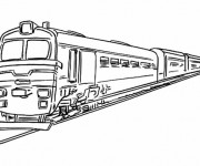 Coloriage Train TGV dessin gratuit à imprimer