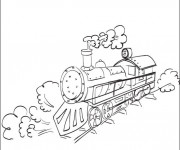 Coloriage Une Locomotive Diesel