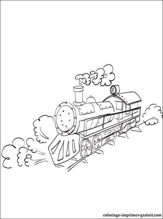 Coloriage et dessins gratuits Une Locomotive Diesel à imprimer