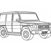 Coloriage Mercedes 4x4 classe G