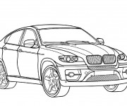 Coloriage Mercedes 4x4 GLC Coupé