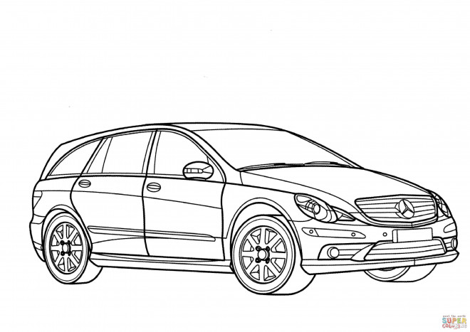 Coloriage et dessins gratuits Mercedes modèle GLC à imprimer