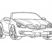 Coloriage Mercedes SLS AMG Roadster