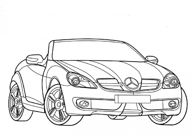 Coloriage et dessins gratuits Mercedes SLS AMG Roadster à imprimer
