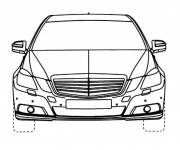 Coloriage et dessins gratuit Voiture Mercedes Benz à découper à imprimer