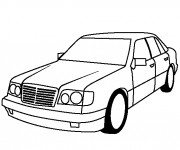 Coloriage Voiture Mercedes simple