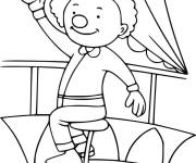Coloriage Clown de cirque sur le Monocycle