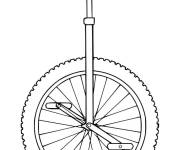 Coloriage Croquis monocycle