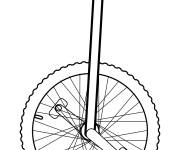Coloriage Exemple Monocycle r&eacute;aliste