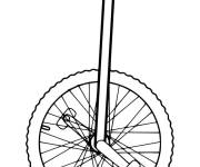 Coloriage Illustration de monocycle