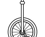 Coloriage Imagier de mod&egrave;le monocycle