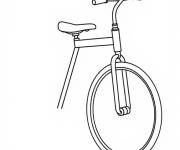 Coloriage monocycle &agrave; compl&eacute;ter