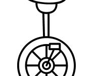 Coloriage monocycle aimable