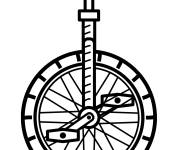 Coloriage Monocycle d&eacute;taill&eacute;