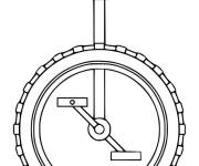 Coloriage Monocycle en mod&egrave;le simple