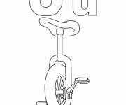 Coloriage Monocycle ou Unicycle en anglais