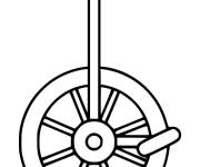 Coloriage monocycle simple