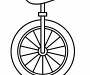 Coloriage page Tout petit monocycle