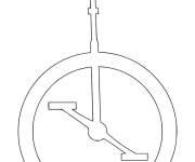 Coloriage silhouette de monocycle