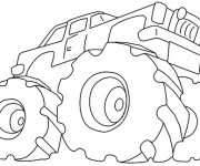 Coloriage Monster Camionnette