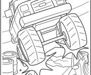 Coloriage Monster Truck à décorer