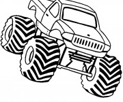 Coloriage Monster Truck à télécharger