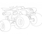 Coloriage Monster Truck Batman