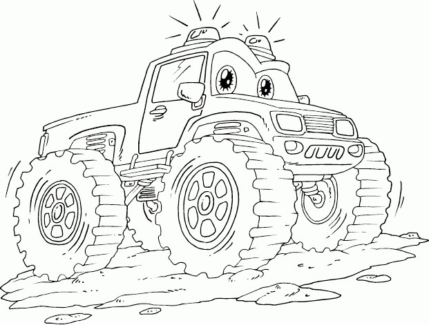 monster truck dessin anime