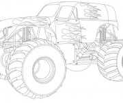 Coloriage Monster Truck fantastique