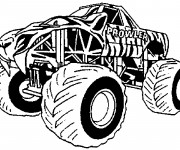 Coloriage Monster Truck Géante