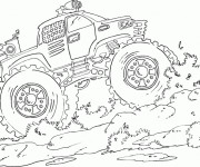 Coloriage Monster Truck puissante