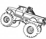 Coloriage Monster Truck sur ordinateur