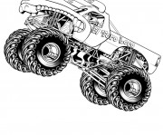 Coloriage Monstre 4 X 4 de course