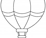 Coloriage D&eacute;coration d'une Montgolfi&egrave;re