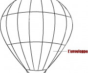 Coloriage Les composants de Montgolfi&egrave;re