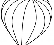 Coloriage Montgolfi&egrave;re gonfl&eacute;e