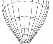 Coloriage Montgolfi&egrave;re moyen de transport