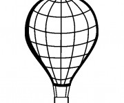 Coloriage Montgolfi&egrave;re vecteur maternelle