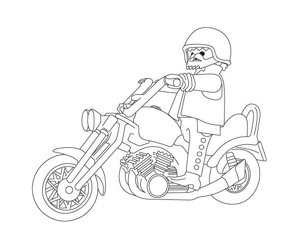 Coloriage et dessins gratuits Moto Harley Davidson pour  Enfant à imprimer