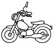 Coloriage Moto Jouet d'enfant