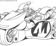 Coloriage Moto magique