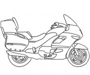 Coloriage et dessins gratuit Moto maternelle à imprimer